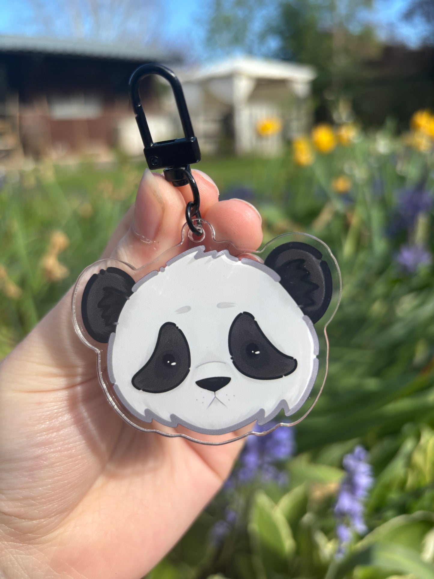 Panda ˗ˋˏ ♡ ˎˊ˗ Acrylic Keychain