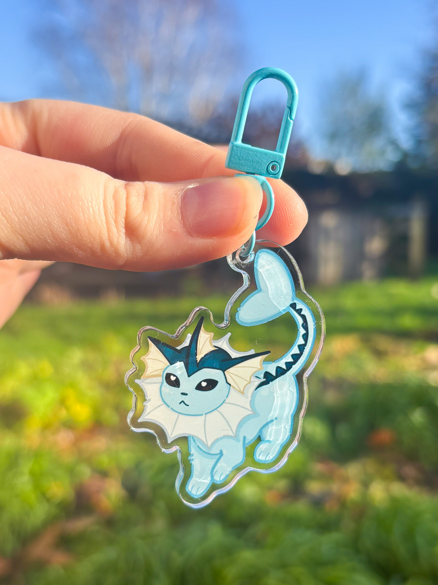 Vaporeon ˗ˋˏ ♡ ˎˊ˗ Acrylic Keychain