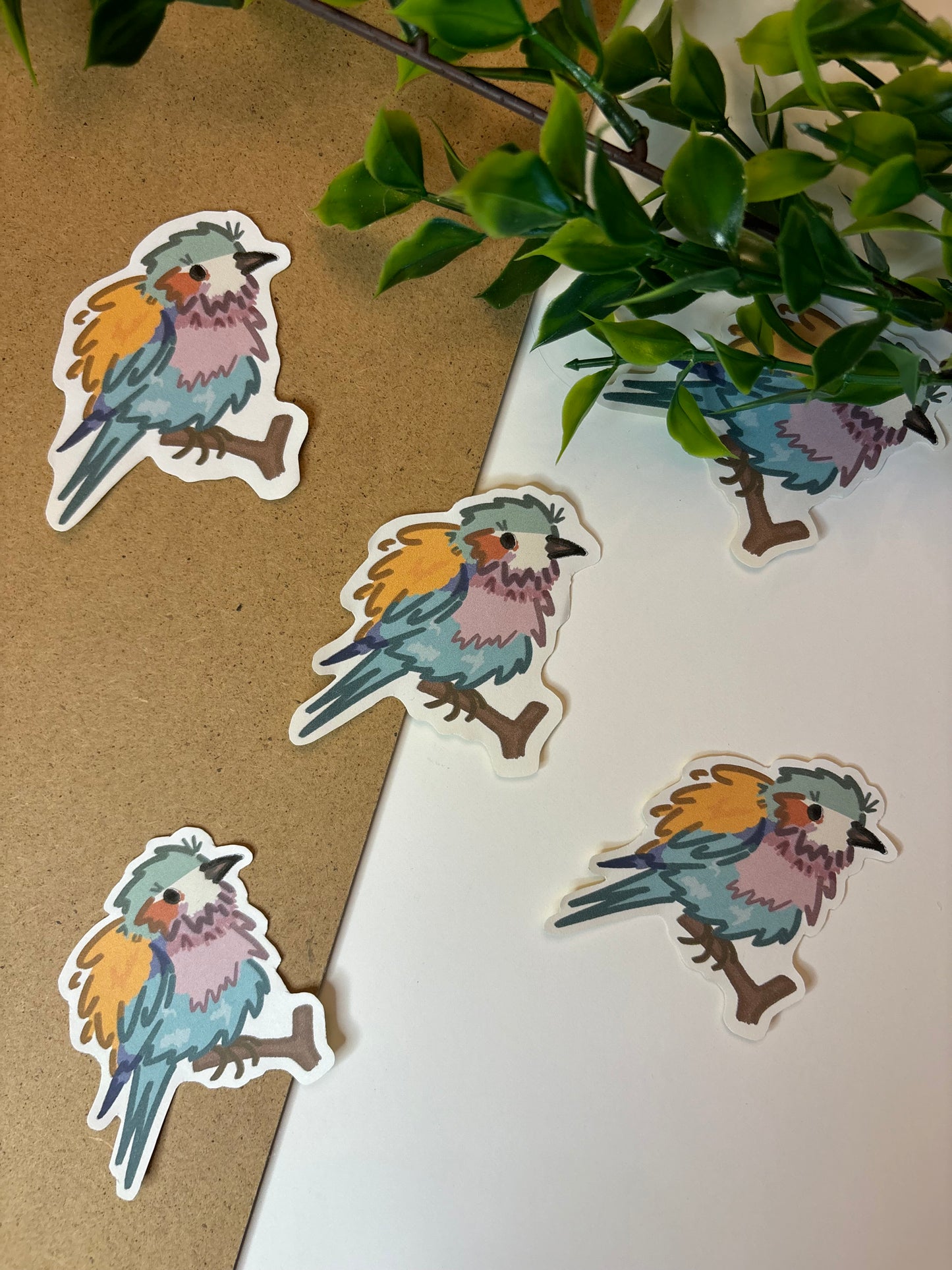 Roller Bird ˗ˋˏ ♡ ˎˊ˗ Sticker