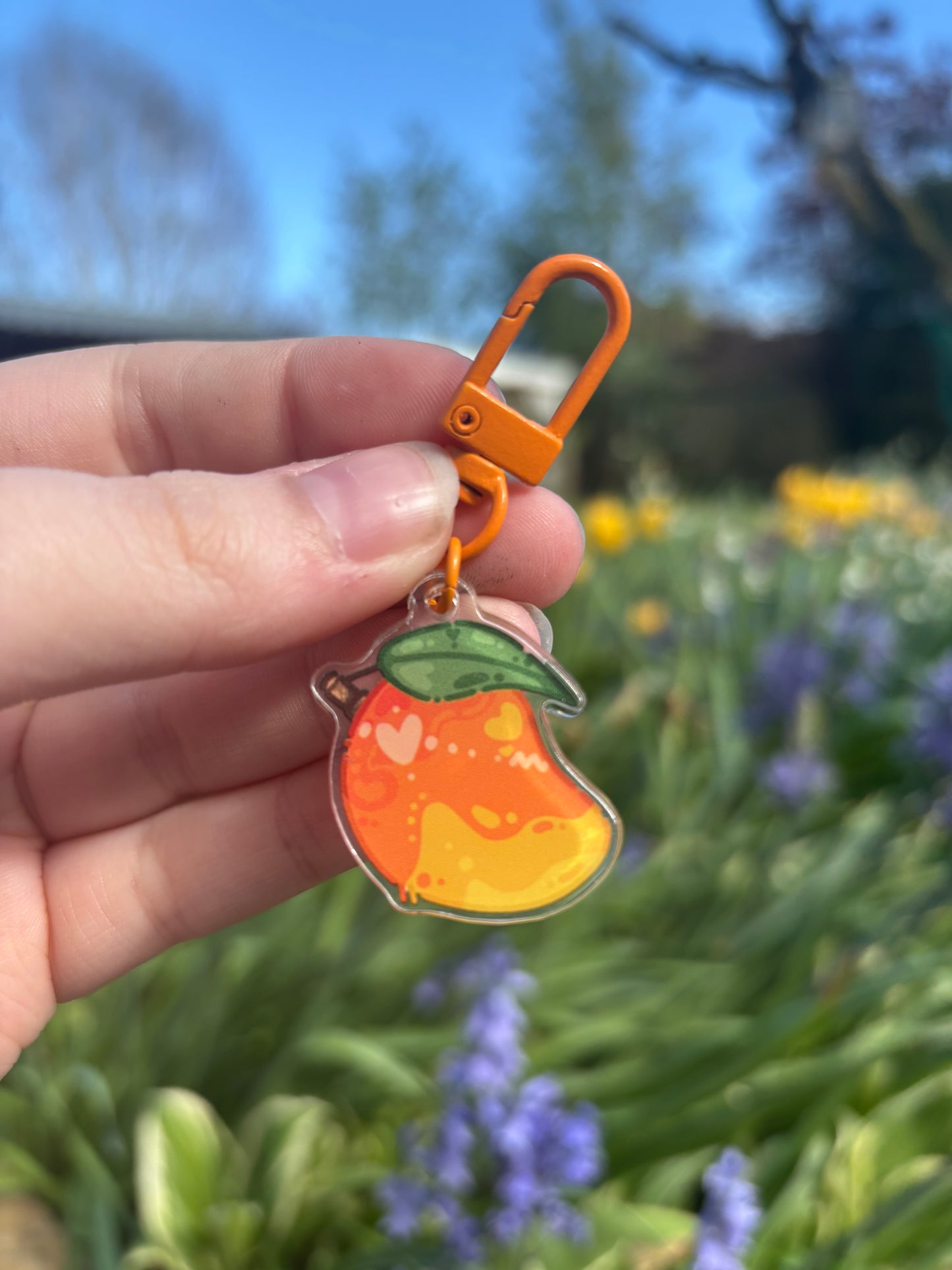 Mango ˗ˋˏ ♡ ˎˊ˗ Acrylic Keychain