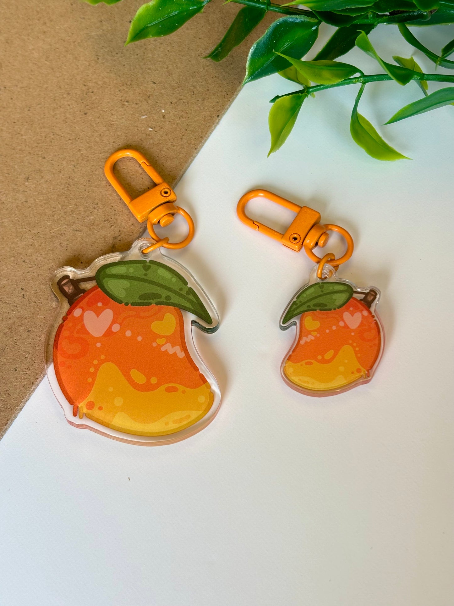 Mango ˗ˋˏ ♡ ˎˊ˗ Acrylic Keychain