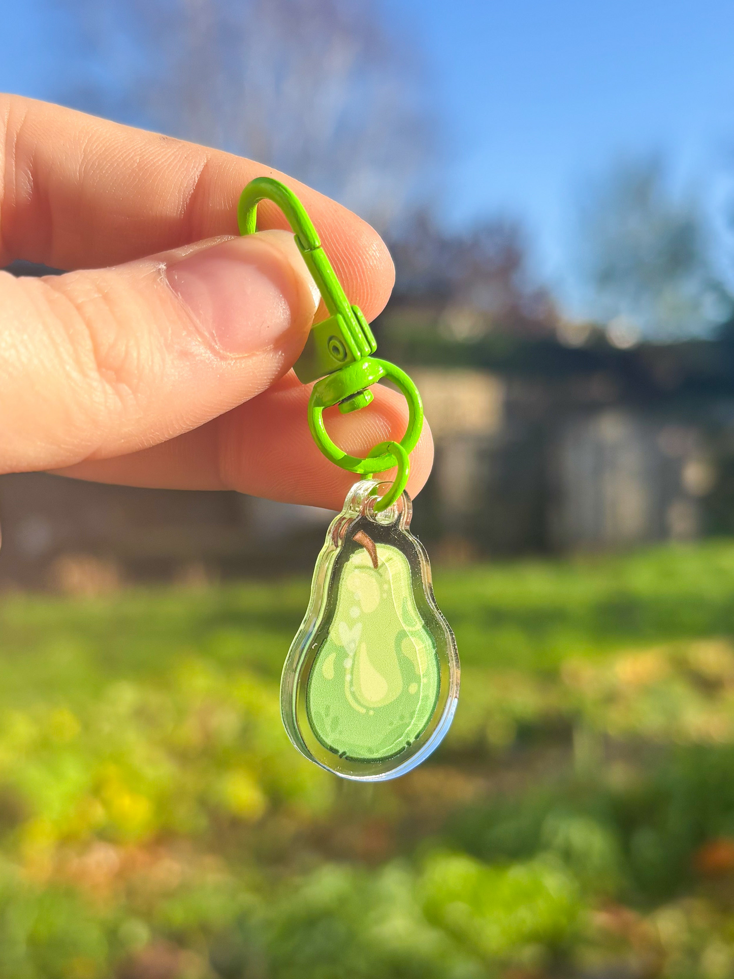 Pear ˗ˋˏ ♡ ˎˊ˗ Acrylic Keychain