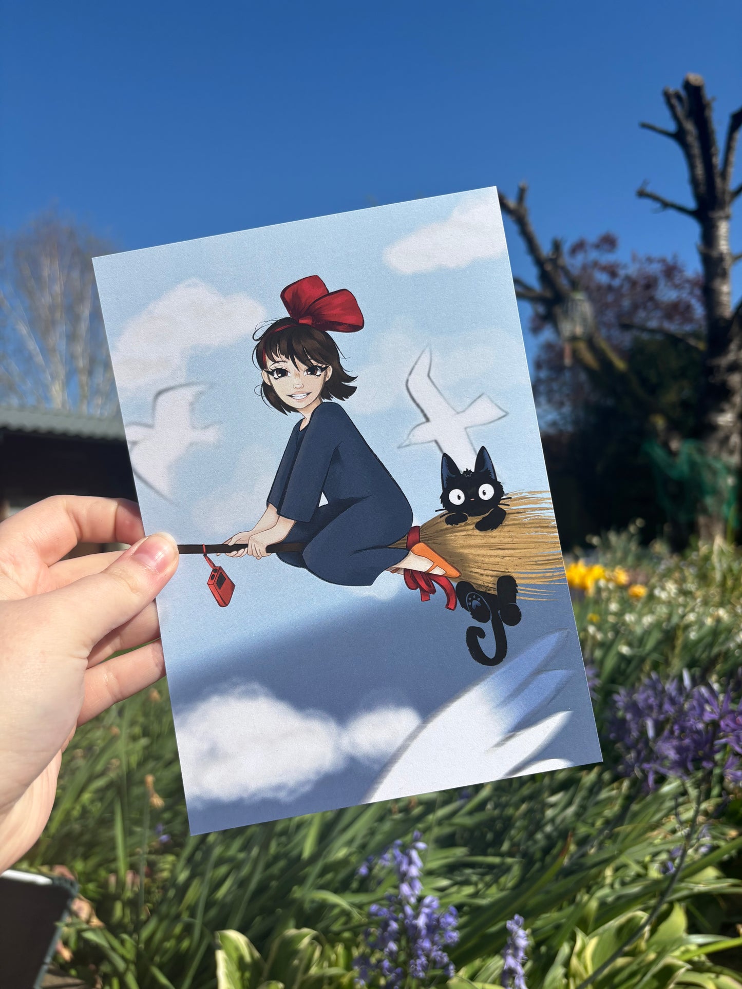 Kiki’s Sky Flight ˗ˋˏ ♡ ˎˊ˗ A4/A5 Print