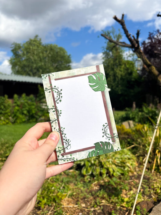 Botanical ˗ˋˏ ♡ ˎˊ˗  A6 Notepad
