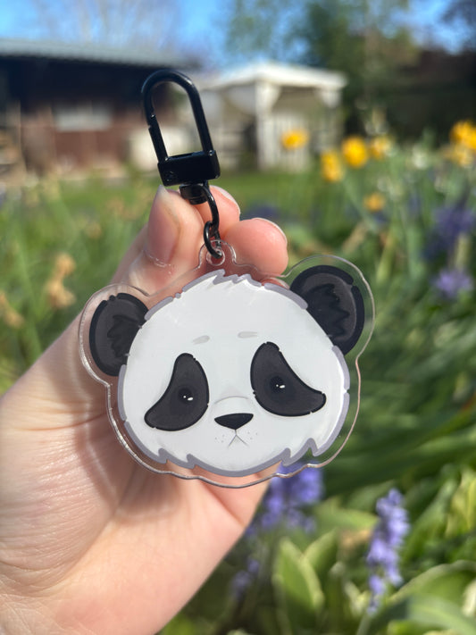Panda  ˗ˋˏ ♡ ˎˊ˗  Acrylic Keychain