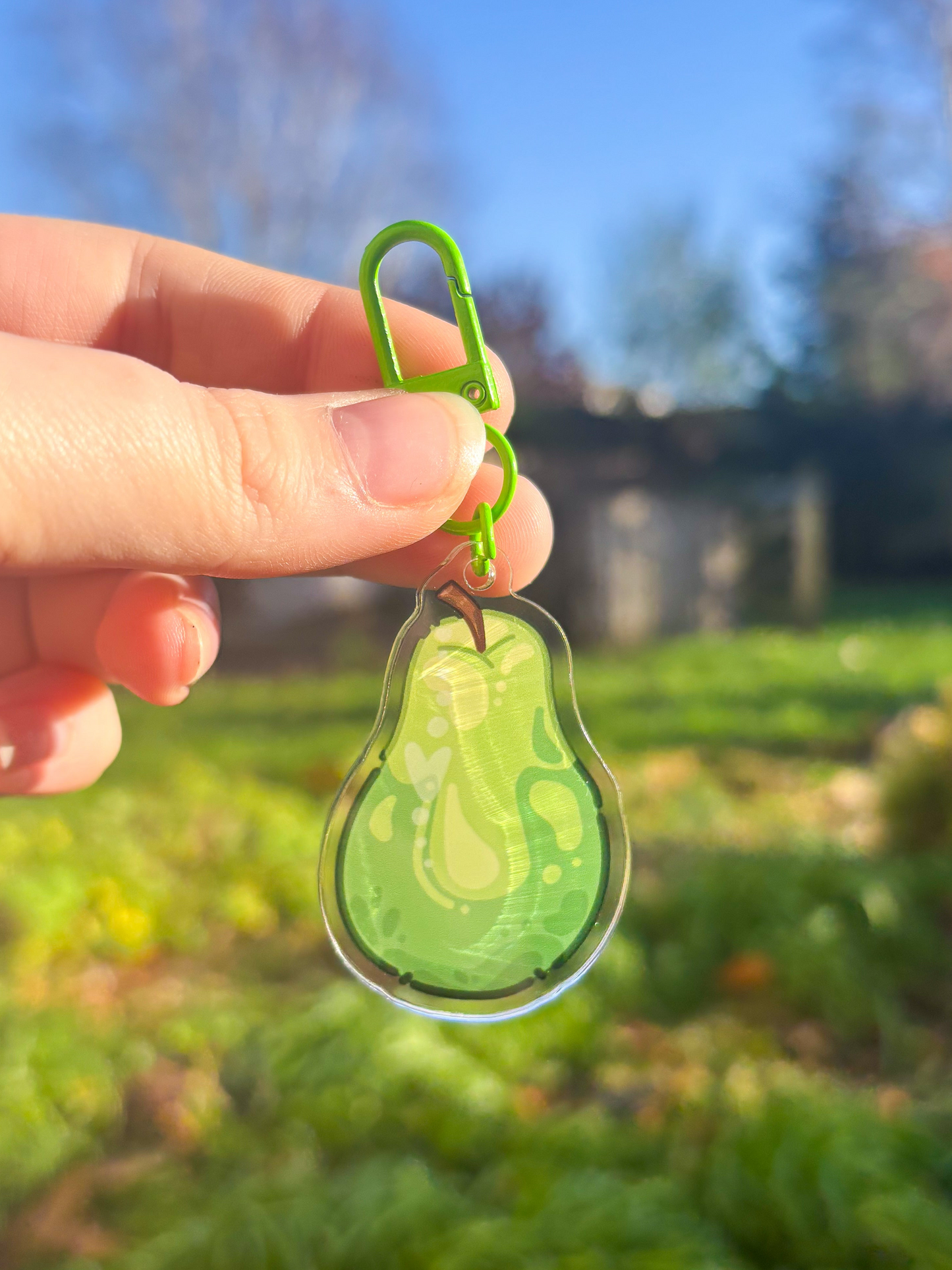 Pear ˗ˋˏ ♡ ˎˊ˗  Acrylic Keychain