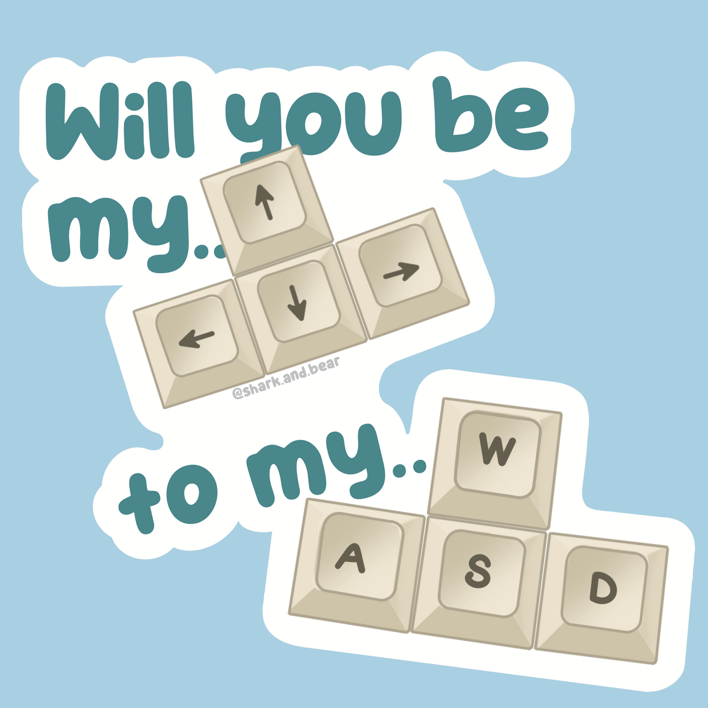 Keyboard Couple ˗ˋˏ ♡ ˎˊ˗  Sticker