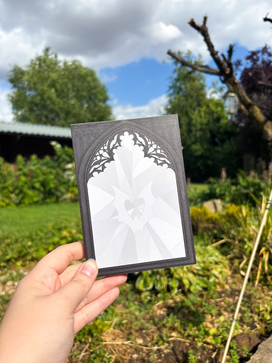 Gothic Stained Glass  ˗ˋˏ ♡ ˎˊ˗  A6 Notepad